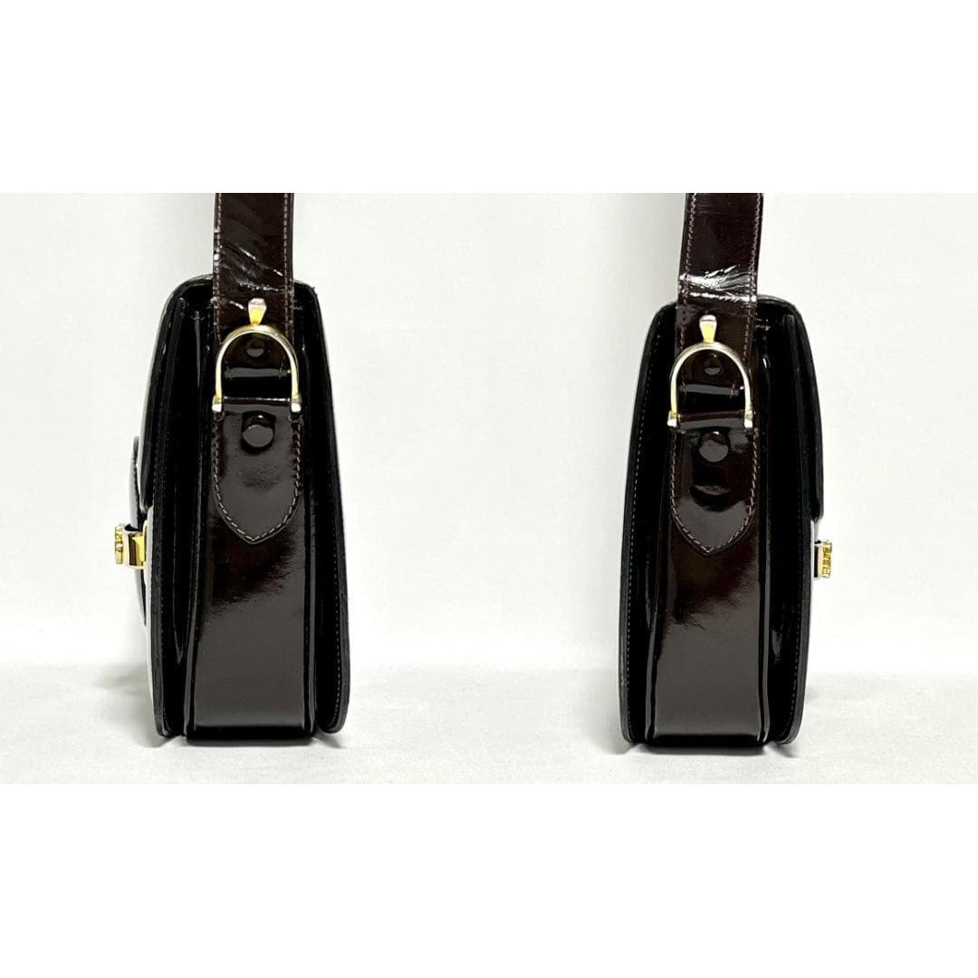 Celine Vintage Carriage Hardware Shoulder Bag — view 5