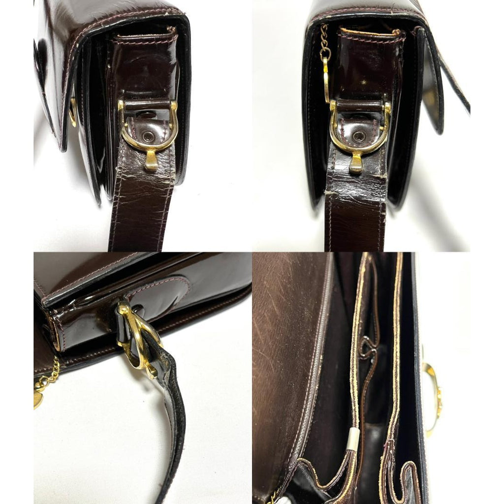 Celine Vintage Carriage Hardware Shoulder Bag — view 8