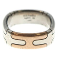 Hermes Square Combination Star-ring 58 Silver Bronze