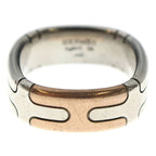 Hermes Square Combination Star-ring 58 Silver Bronze