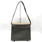 Gucci 001 Shoulder Bag Leather Gray — view 2