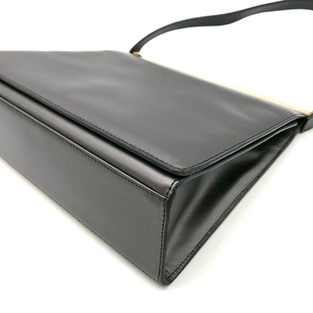 Gucci 001 Shoulder Bag Leather Gray — view 4