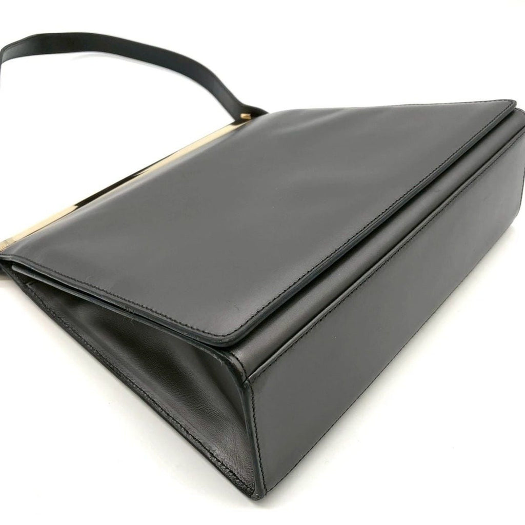 Gucci 001 Shoulder Bag Leather Gray — view 5