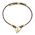 Louis Vuitton Bracelet Fall in Love Monogram Brown Gold