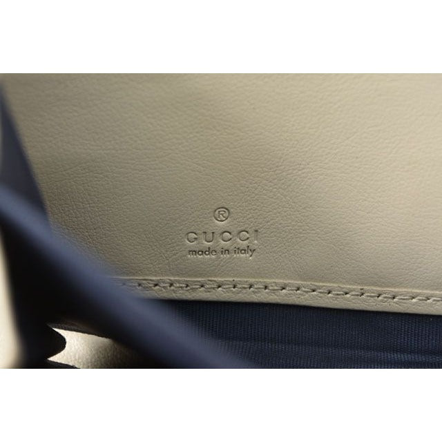 Gucci Wallet Long GG Marmont White Navy — view 4