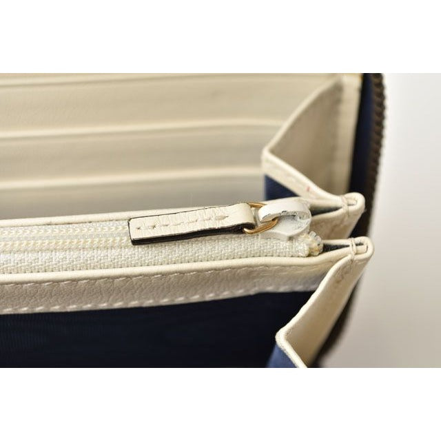 Gucci Wallet Long GG Marmont White Navy — view 5