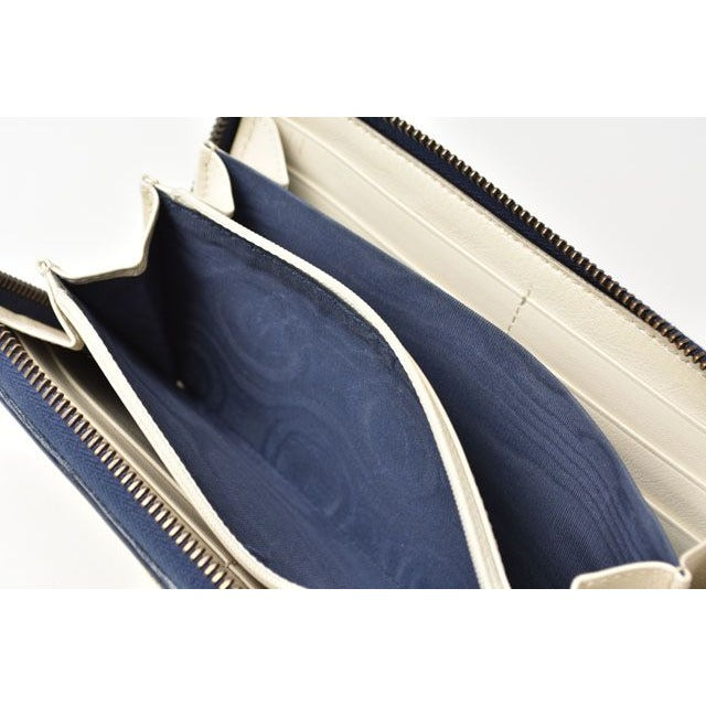 Gucci Wallet Long GG Marmont White Navy — view 6