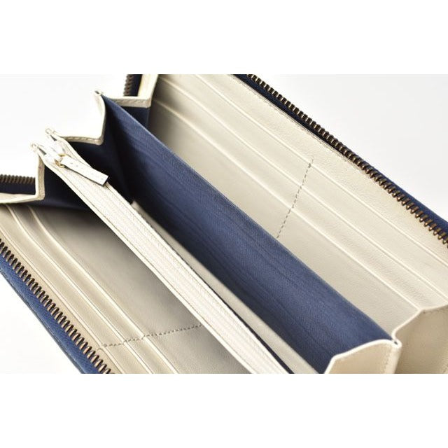Gucci Wallet Long GG Marmont White Navy — view 7