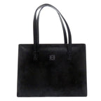 Loewe Vintage Anagram Suede Leather Black Handbag 1539