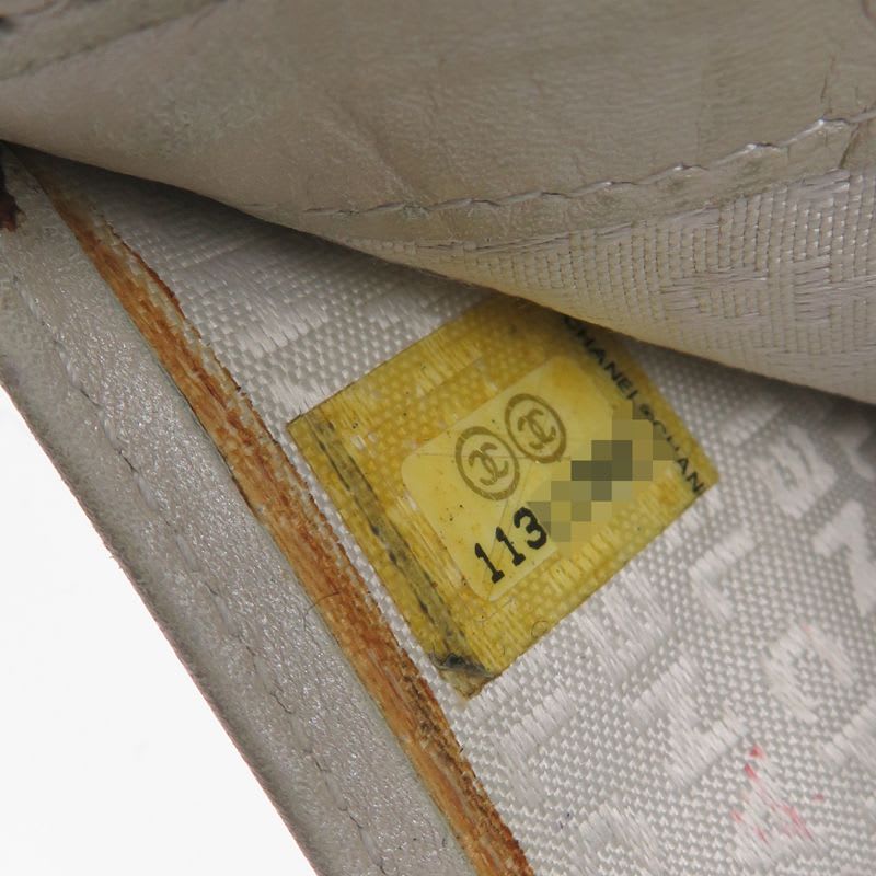 Chanel Bifold Twist Gray Wallet — view 8