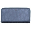 Dior Oblique Galaxy Round Zip Wallet Black