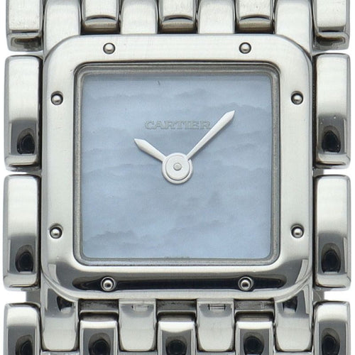 Cartier Ribbon Watch Shell SS Blue Polished