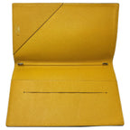 Hermes Notebook Cover Agenda Vision Calf Green Yellow with Initial — view 6