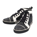 Chanel Quilted CC Logo Bicolor Sneakers Leather Black White