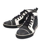 Chanel Quilted CC Logo Bicolor Sneakers Leather Black White