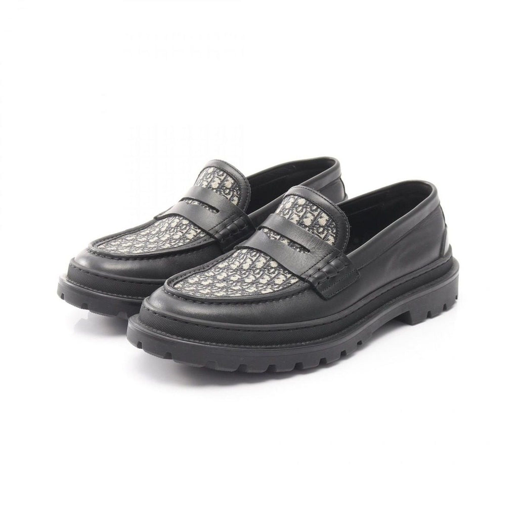 Dior Loafers Oblique Explorer Leather Canvas