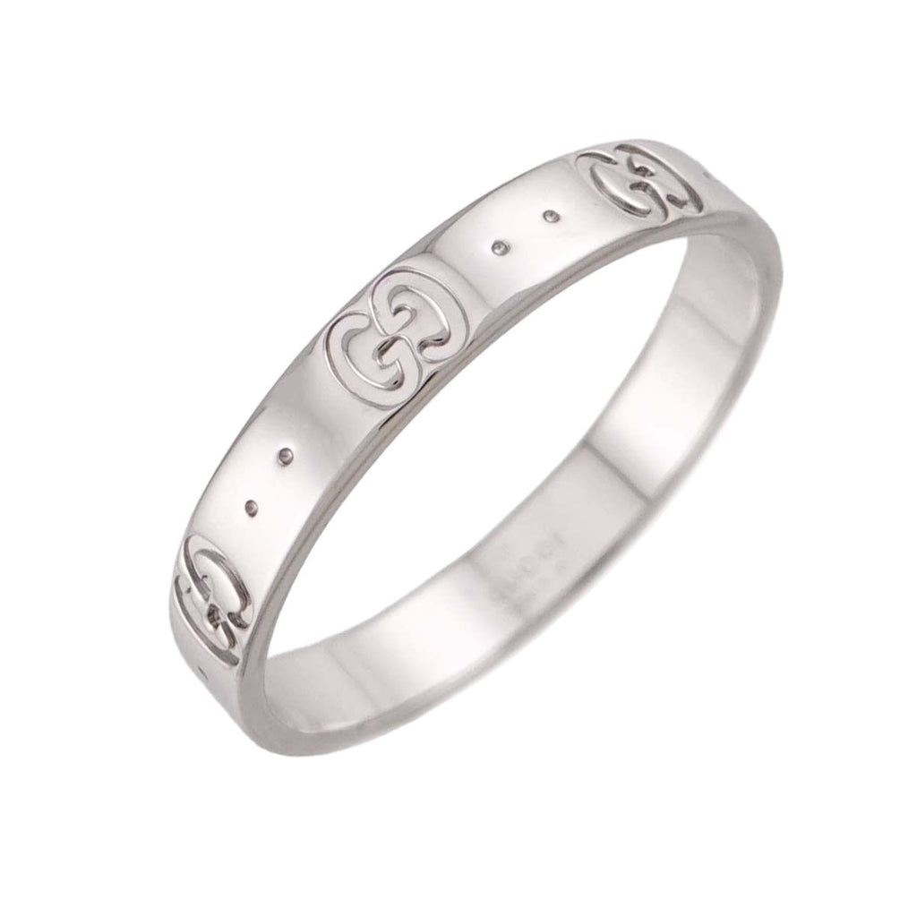 Gucci Icon Ring 18k WG White Gold 750