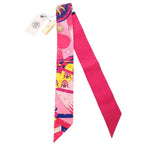 Hermes Twilly Plumetis Silk Rose Multicolor 0771 — view 2