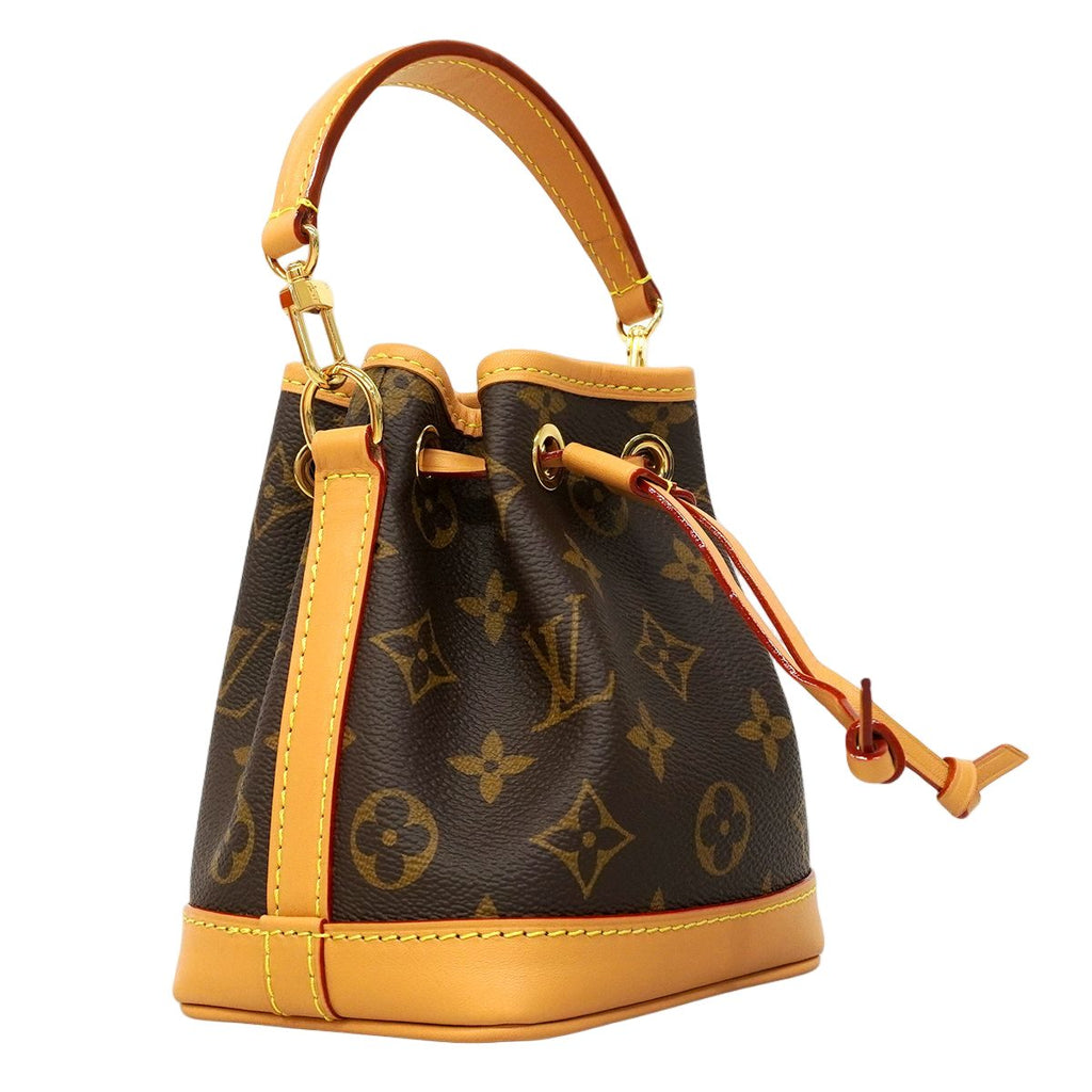 Louis Vuitton Shoulder Bag Monogram Nano Noe Brown 2-Way — view 2