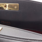 Prada Handbag Black Sapphire Leather 2-Way Chain — view 7