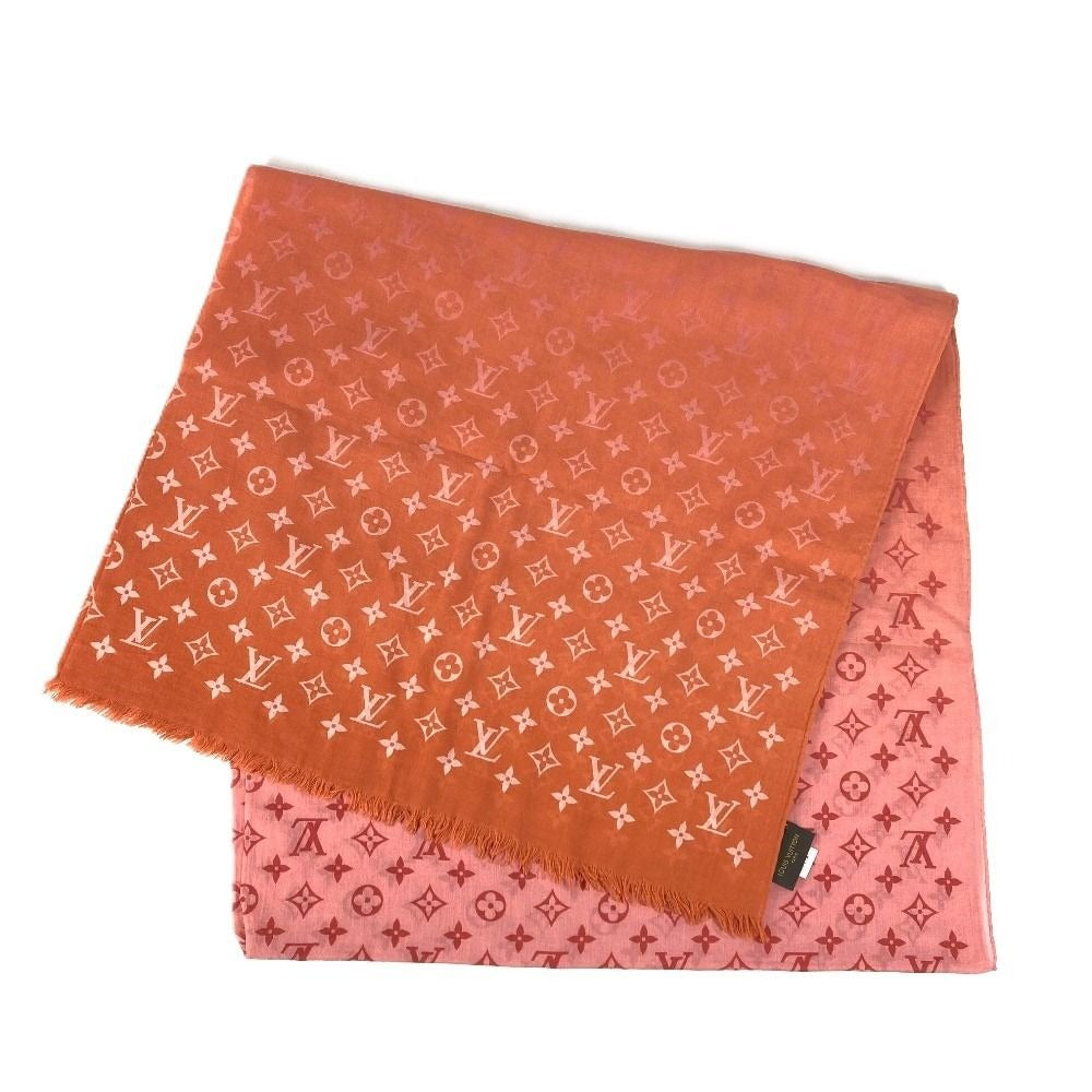 Louis Vuitton Shawl Etole Monogram Sunrise Orange Scarf