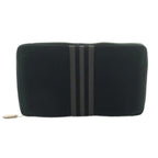 Hermes Fourre Tout Purse GM Wallet Zip Around Bifold Coin Black