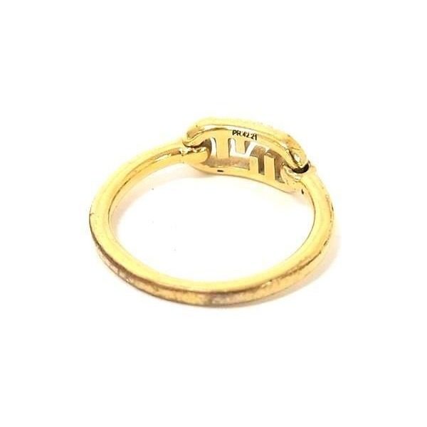 Fendi Ring O-rock Gold Metal Rhinestone — view 2