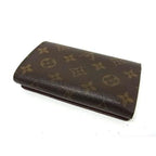 Louis Vuitton Bifold Wallet Porte-Monnaie Viennois Tresor Brown Monogram Gold — view 2