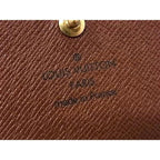 Louis Vuitton Bifold Wallet Porte-Monnaie Viennois Tresor Brown Monogram Gold — view 6