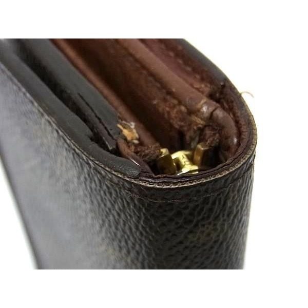 Louis Vuitton Bifold Wallet Porte-Monnaie Viennois Tresor Brown Monogram Gold — view 7
