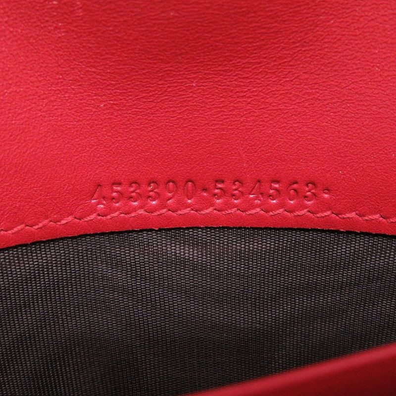 Gucci GG Embossed Leather Red Bifold Wallet 0076 — view 6