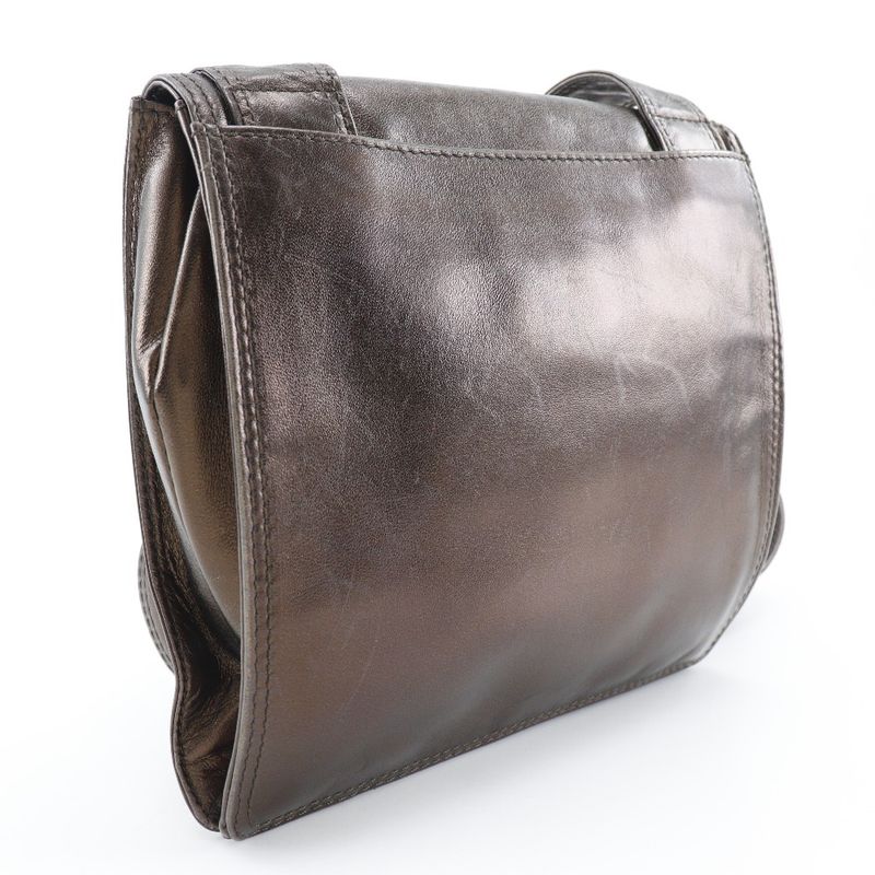 Chanel One Shoulder Calf Bronze Bag — view 3