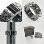 Gucci Diamanti Guccissima Ring Silver SV 925 Box and Cloth Bag — view 5