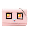 Fendi Hypnotize Chain Shoulder Bag Wallet Pink Multicolor Leather