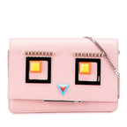 Fendi Hypnotize Chain Shoulder Bag Wallet Pink Multicolor Leather