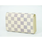 Louis Vuitton Portefeuille Tresor Damier Azur Fold Wallet White — view 2