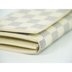 Louis Vuitton Portefeuille Tresor Damier Azur Fold Wallet White — view 4