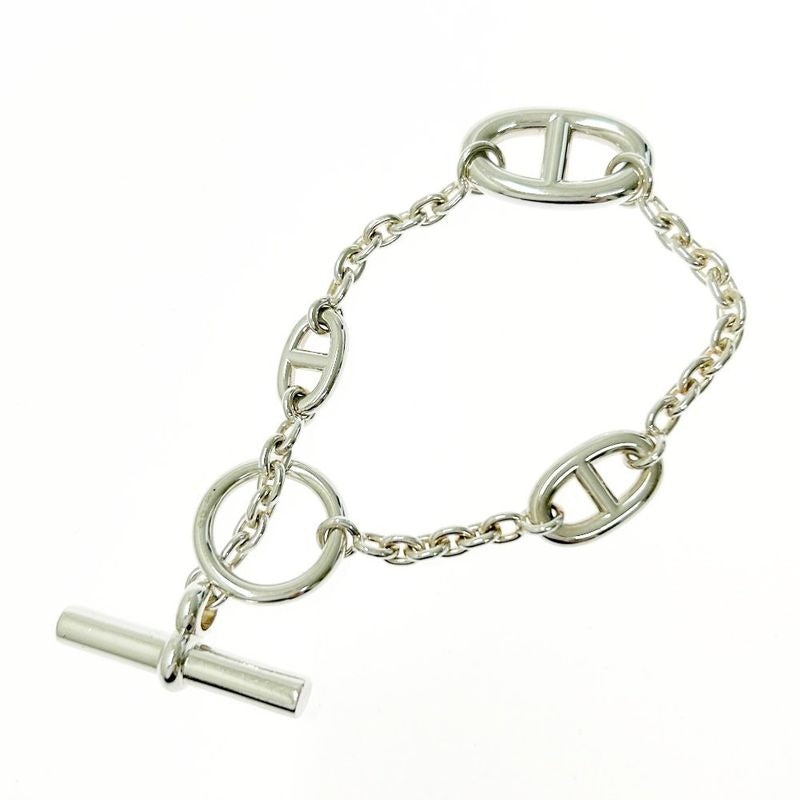 Hermes Silver Chaine D'ancre Farandole Bracelet 25.3 g 925 Engraved