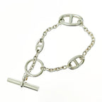 Hermes Silver Chaine D'ancre Farandole Bracelet 25.3 g 925 Engraved