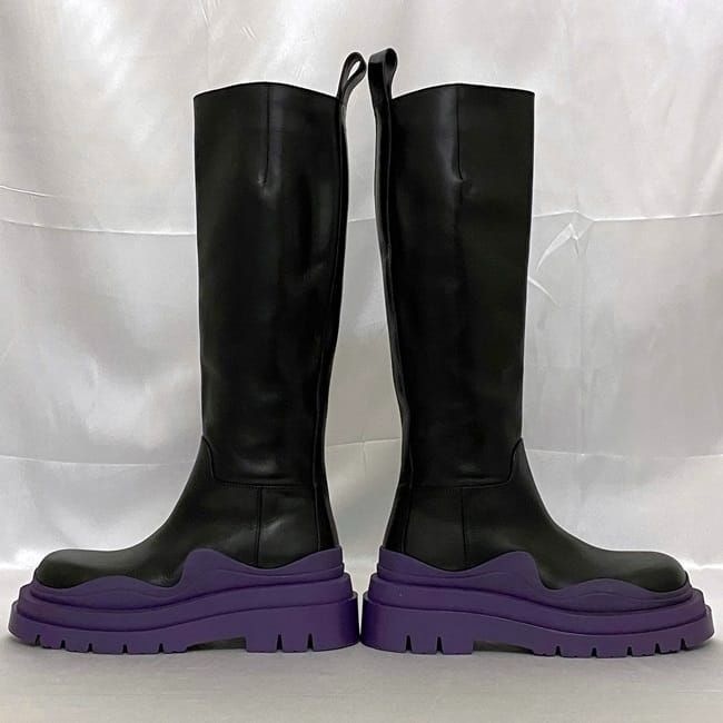 Bottega Veneta Long Boots Black Purple 37 — view 6