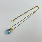 Dior Necklace Pendant Logo Gold Vintage — view 3
