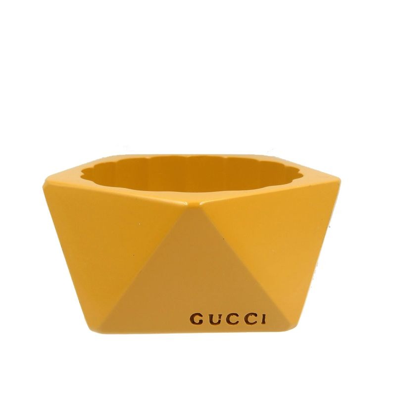 Gucci Acrylic Mustard Yellow Bangle 0115