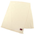 Gucci Wool Silk GG Jacquard Fringe Large Shawl Blanket Light Beige 135