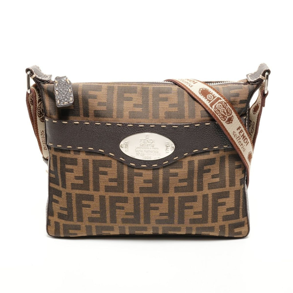 Fendi Shoulder Bag Zucca Canvas