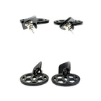 Hermes Earrings Ava Buffalo-horn Black HAVA Silver Hardware Accessories — view 5