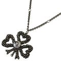 Gucci Clover Faux Pearl Design Necklace Pendant