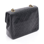 Chanel Shoulder Bag Mini Quilted 20 Black Lambskin — view 2