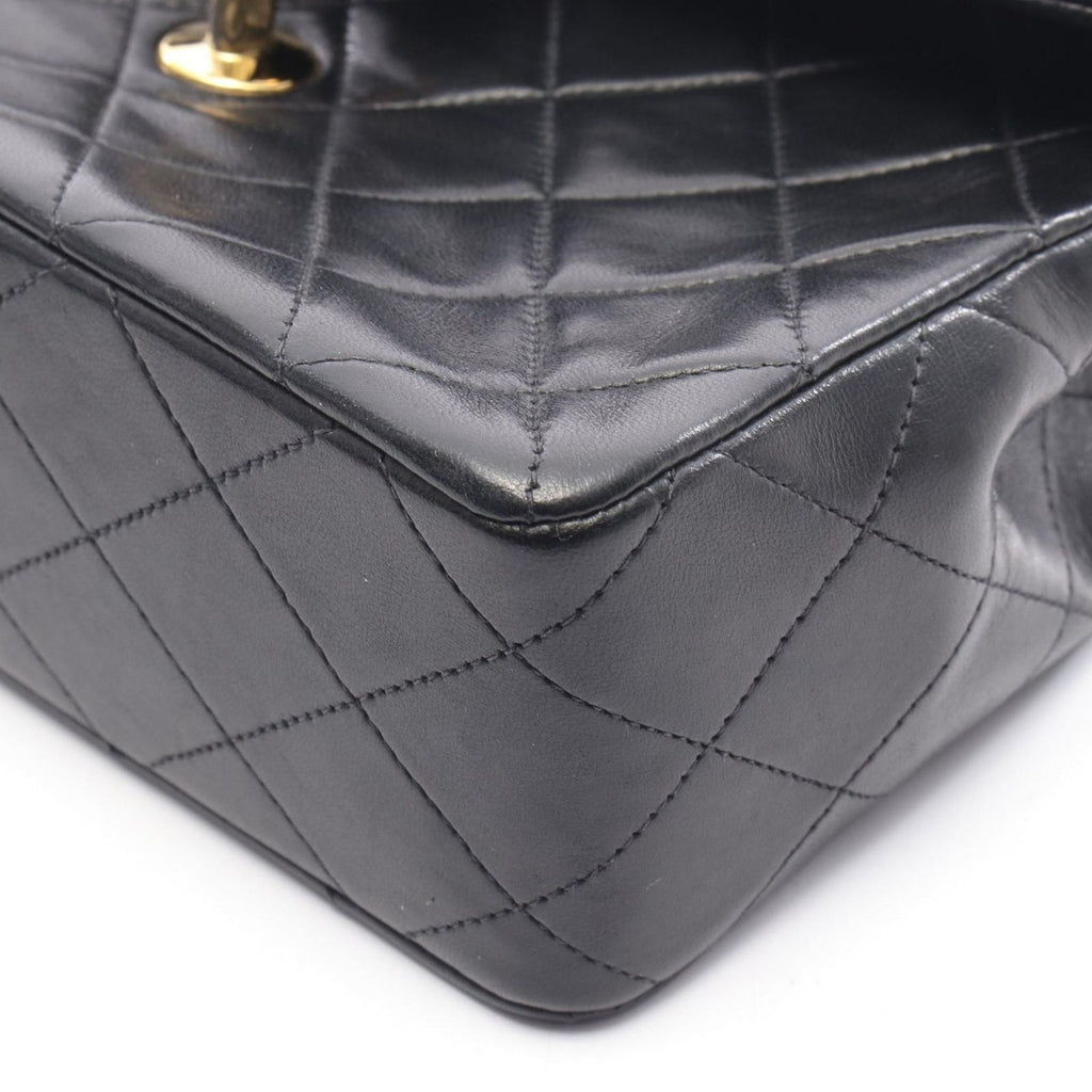 Chanel Shoulder Bag Mini Quilted 20 Black Lambskin — view 6
