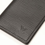 Louis Vuitton Bifold Card Case Pass Epi Noir Black Organizer Deux Poches — view 5