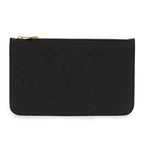 Louis Vuitton Monogram Empreinte Neverfull MM Pouch Only Noir Black